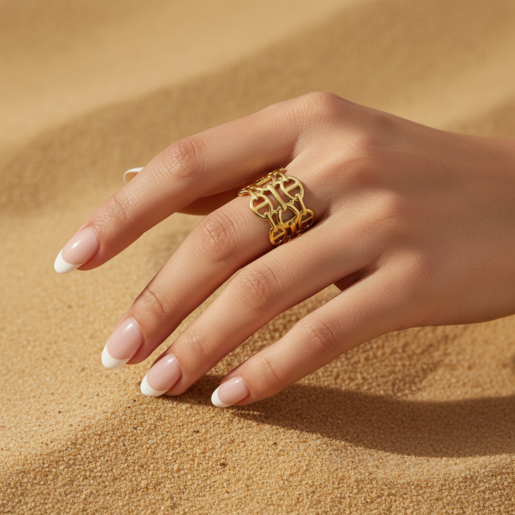Bague Dalia - portée v2