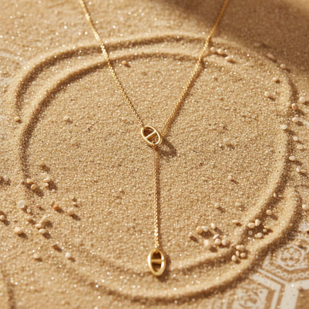 Collier Marine Y - flat lay