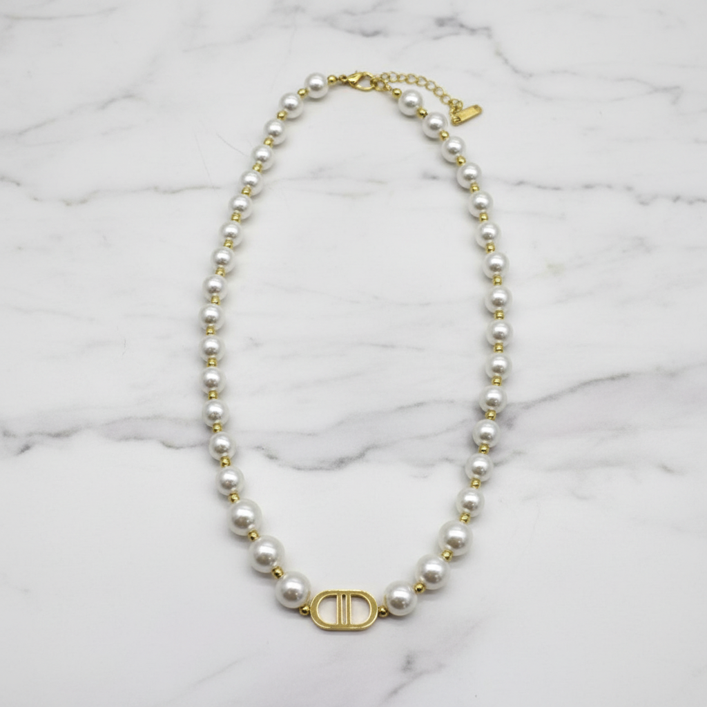Collier Perla sans coupelle fond marbre